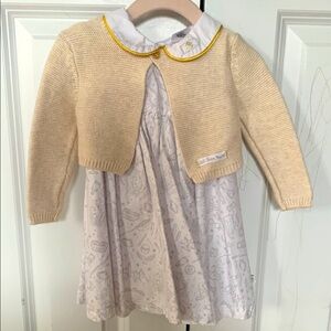 Harry Potter Cotton Baby Dress with Cardigan